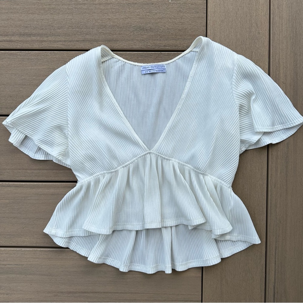 Urban Outfitters White Flowy Top